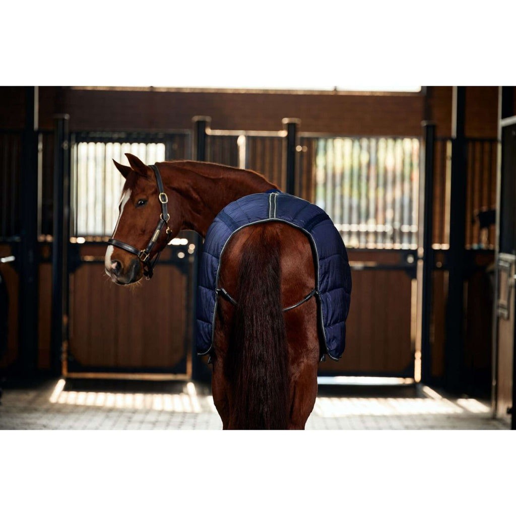 WeatherBeeta Stalldecke ComFiTec PP Channel Quilt Detach-A-Neck 220g Navy/Kohle