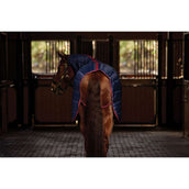 WeatherBeeta Stalldecke ComFiTec 210D Channel Quilt Combo Neck 100g Navy/Burgundy