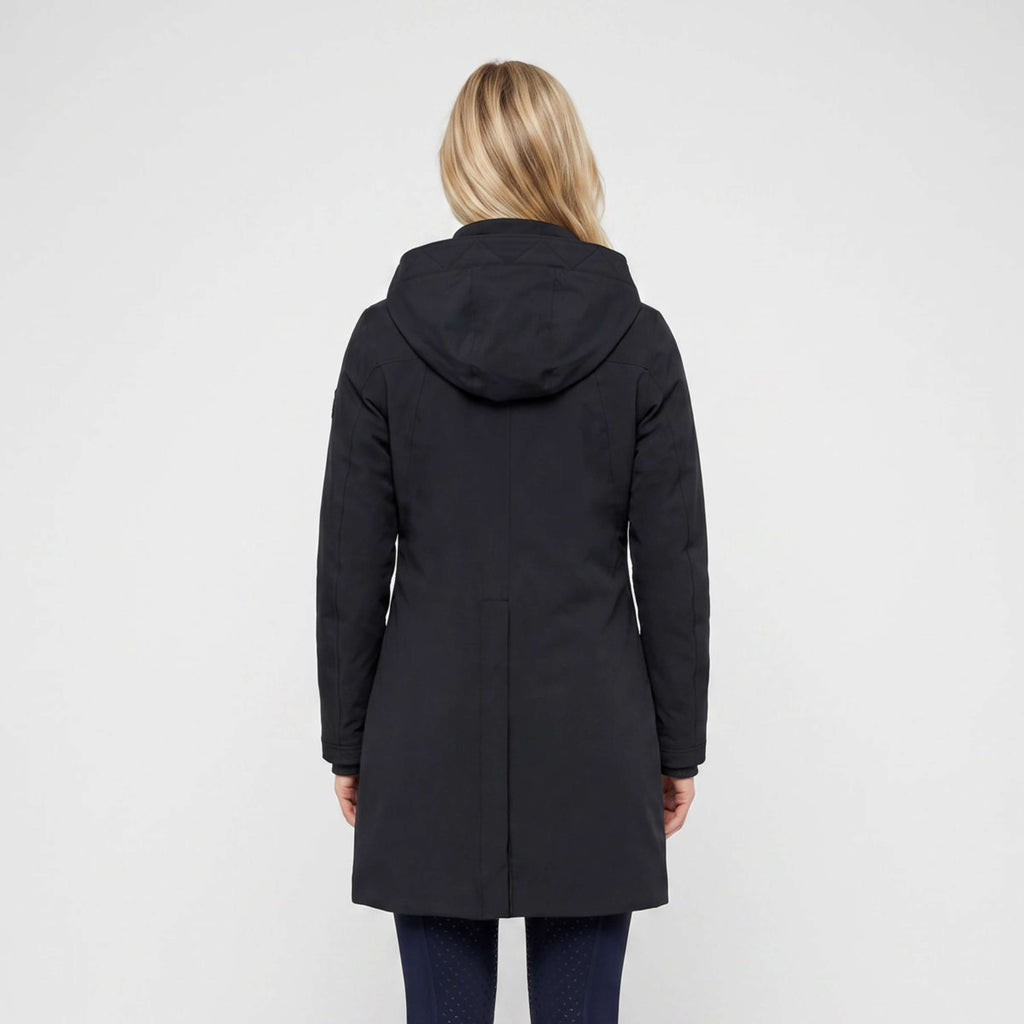 WeatherBeeta Lange Jacke Protect Waterproof Insulated Longline Schwarz