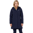 WeatherBeeta Lange Jacke Protect Waterproof Insulated Longline Navy