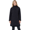 WeatherBeeta Lange Jacke Windbreaker Reflective Longline Schwarz