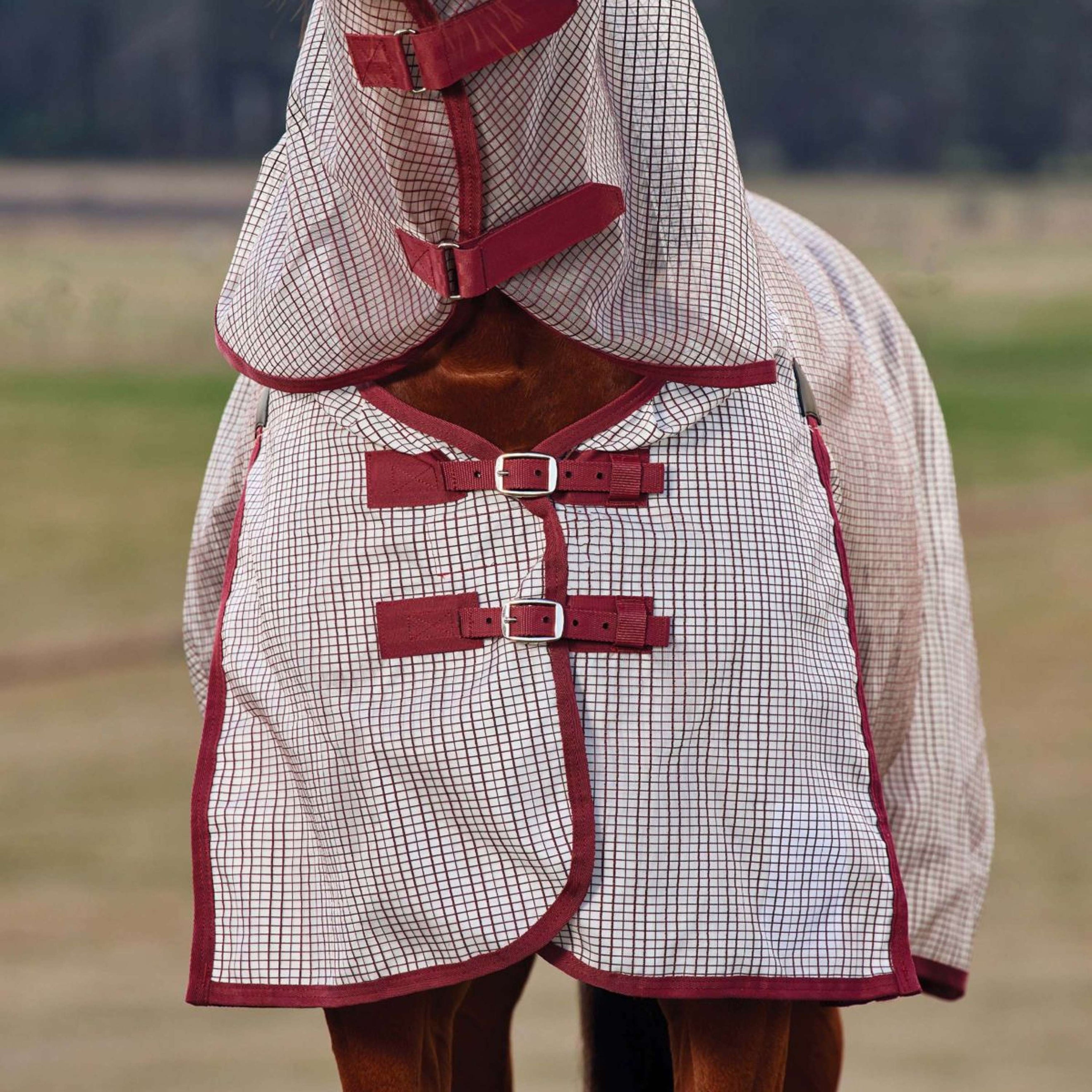 WeatherBeeta Fliegendecke ComFiTec Ripshield Detach-A-Neck Weiß/Burgundy WeatherBeeta Fliegendecke ComFiTec Ripshield Detach-A-Neck Weiß/Burgundy