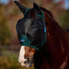 WeatherBeeta Fliegenmaske ComFiTec Durable mit Ohren Black/Forest Green