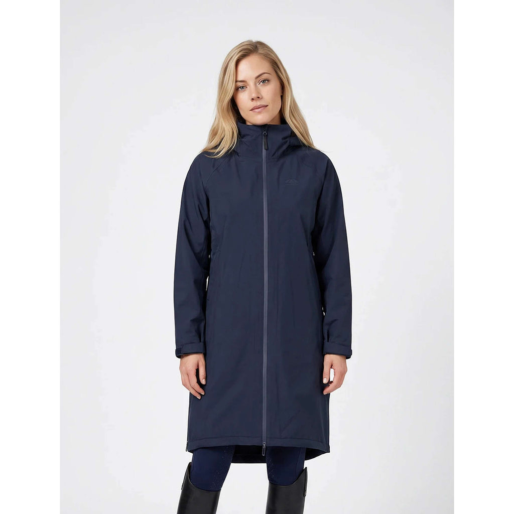 WeatherBeeta Lange Jacke Spectator Waterproof Fleece Lined Navy