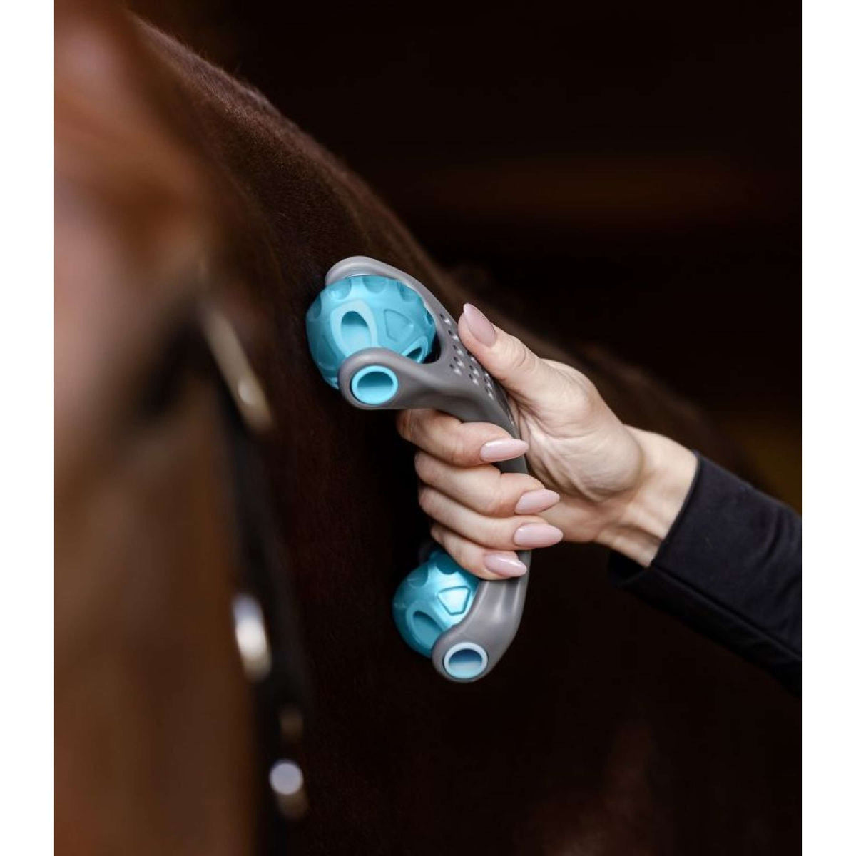 Waldhausen Health + Care Massagebürste Relax Roller Grau/Blau