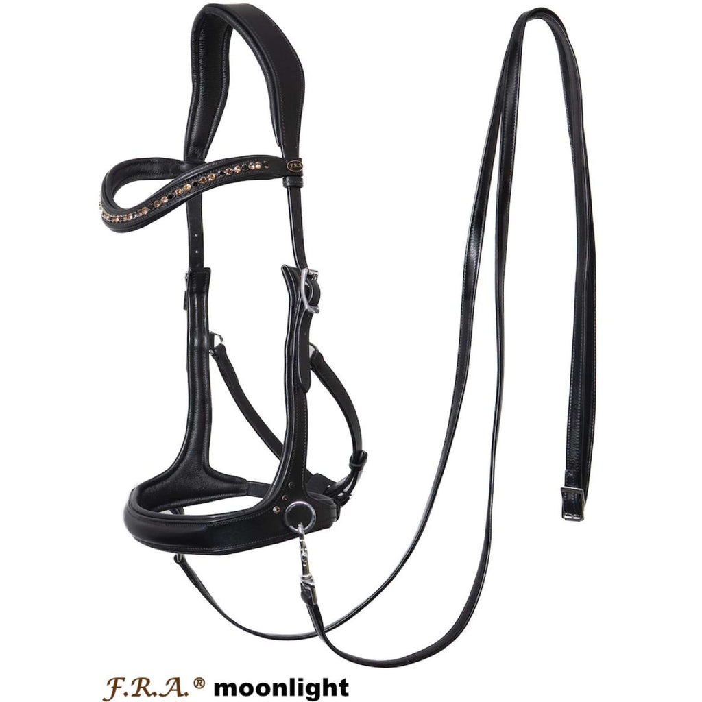 F.R.A. Gebisslose Trense Moonlight Schwarz